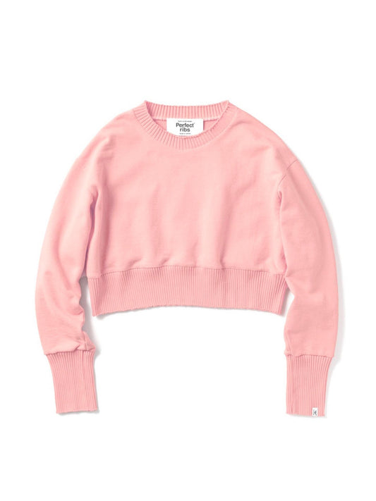 Strange Sleeve Cropped Sweat Shirts / Pink(ストレンジスリーブ クロップド スウェット/ピンク)