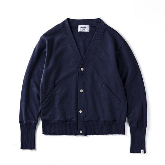 Basic Sweat Cardigan / Navy Purple(ベーシック スウェット カーディガン/ネイビーパープル)