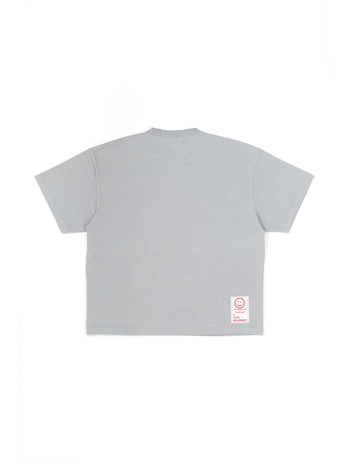 【Perfect ribs®︎×A LOVE MOVEMENT】"ART LOVE MUSIC"Basic Short Sleeve T Shirts / Gray (ベーシック ショートスリーブ ティーシャツ/グレー)