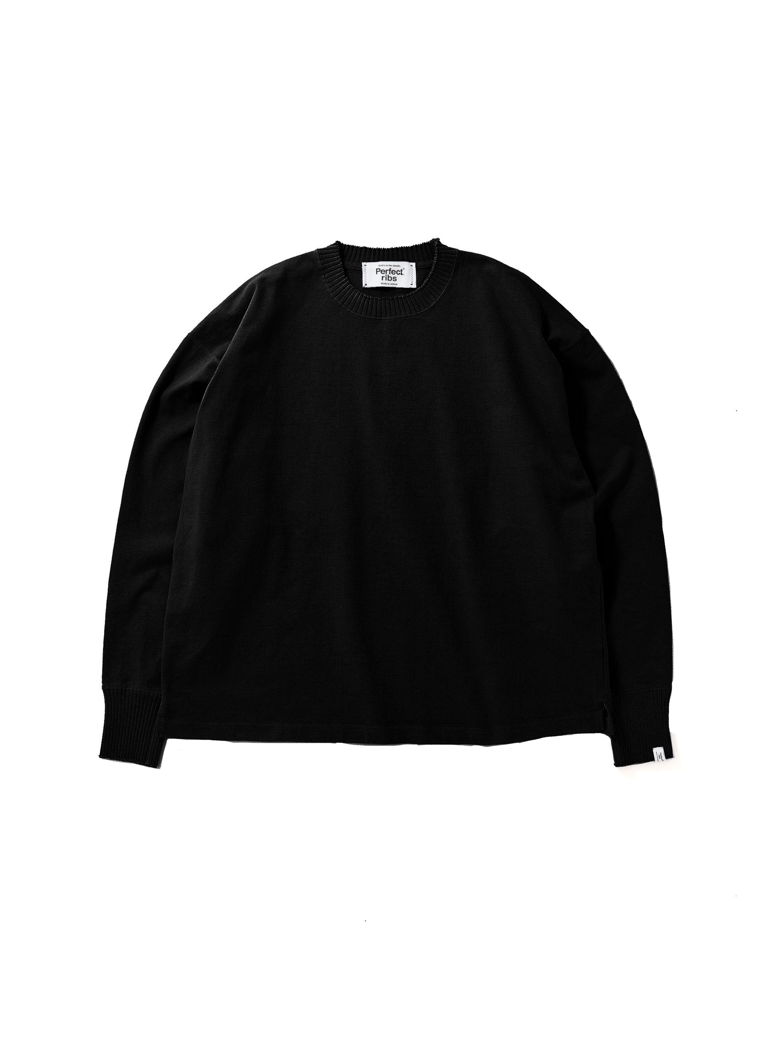 Perfect ribs S/S Long Sleeve T Shirts 黒 LONG SLEEVE T SHIRT – Perfect ribs