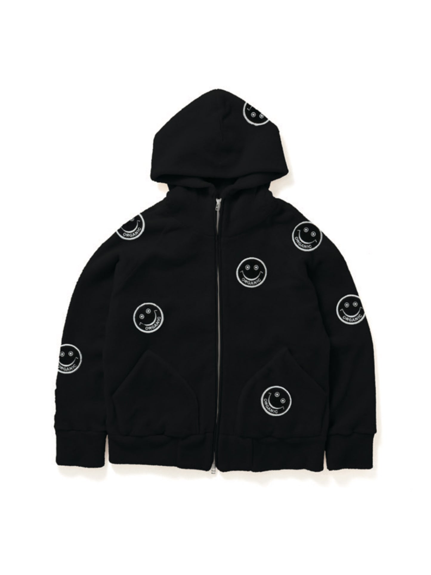 【Perfect ribs®︎×A LOVE MOVEMENT】Bear Hoodie with Smile Patch / Black Bear(ベア フーディー/ブラックベア)