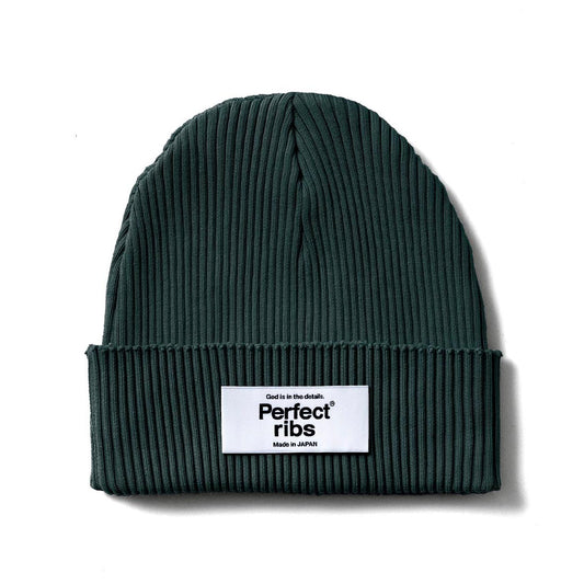 Rib Beanie Cap / Charcoal Green(リブ ビーニー キャップ/チャコールグリーン)