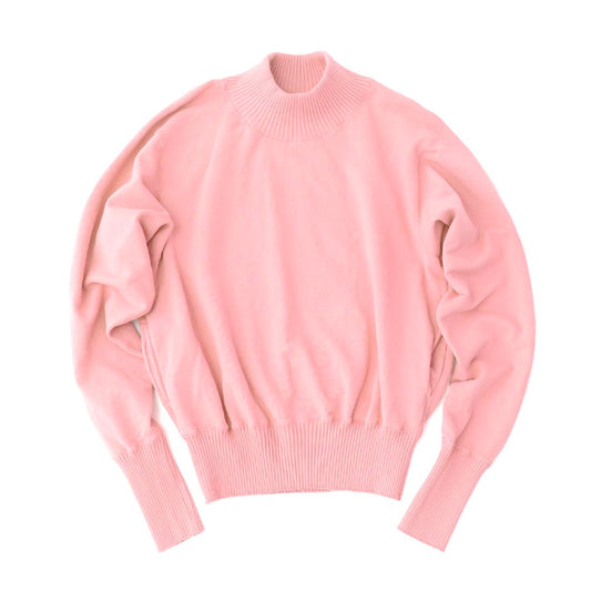 Strange Sleeve Turtle Neck Sweat Shirts / Pink(ストレンジスリーブ タートルネック スウェット/ピンク)