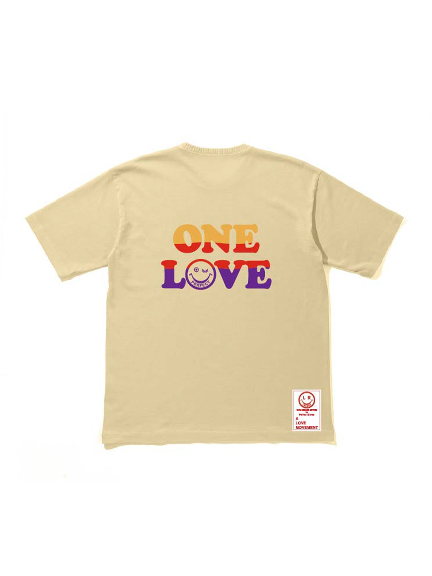 【Perfect ribs®︎ ×A LOVE MOVEMENT×LEADER】Short Sleeve T-Shirts / Vintage Yellow(ショートスリーブ ティーシャツ/ビンテージイエロー)