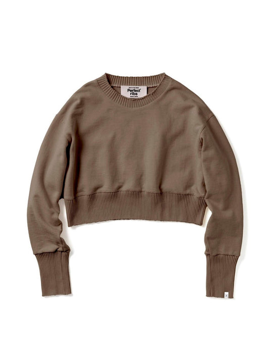 Strange Sleeve Cropped Sweat Shirts / Chai(ストレンジスリーブ クロップド スウェット/チャイ)