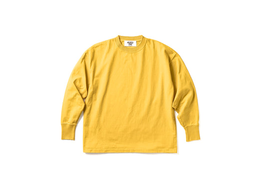 Side Slit Long Sleeve T Shirts / Yellow(サイドスリット ロングスリーブ ティーシャツ/イエロー)