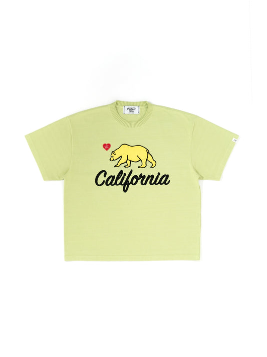 【Perfect ribs®︎×A LOVE MOVEMENT】"California Dreaming"Basic Short Sleeve T Shirts / Tea Green (ベーシック ショートスリーブ ティーシャツ/ティーグリーン)