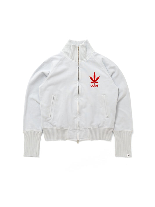 【Perfect ribs®︎×A LOVE MOVEMENT】"California" "PERFECT" High Neck Track Jacket / Cloud White(ハイネックトラックジャケット/クラウドホワイト)