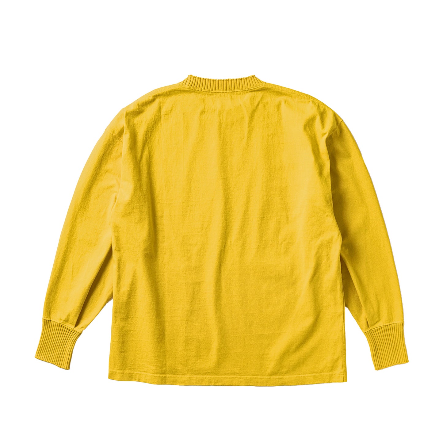 Side Slit Long Sleeve T Shirts /Vintage Yellow (サイドスリット ロングスリーブ ティーシャツ/ヴィンテージイエロー)