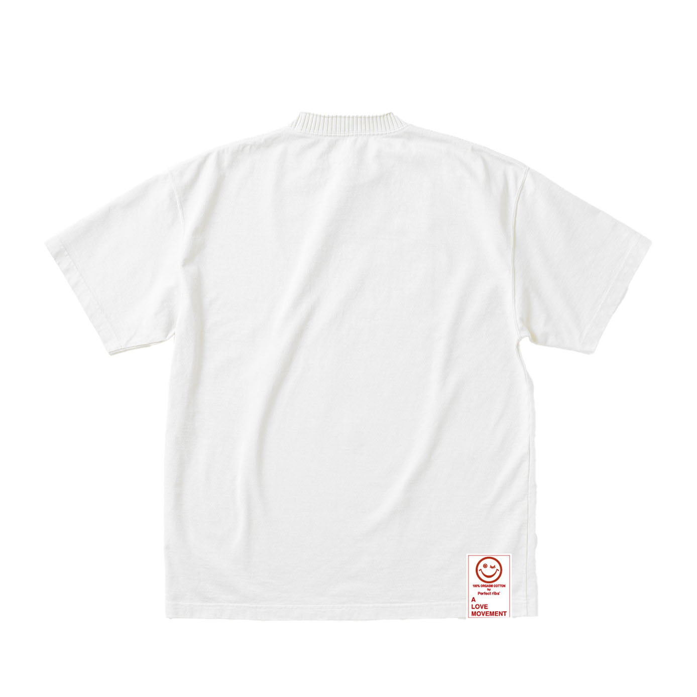 【Perfect ribs®︎×A LOVE MOVEMENT】"California Dreaming"Basic Short Sleeve T Shirts / White (ベーシック ショートスリーブ ティーシャツ/ホワイト)