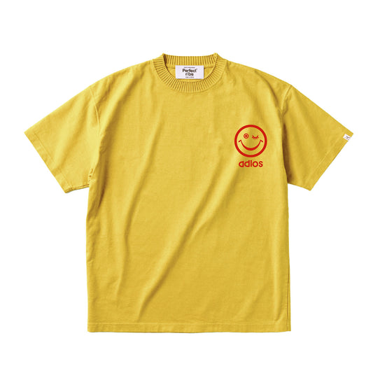 【Perfect ribs®︎×A LOVE MOVEMENT】"RELAX NO PROBLEM"Basic Short Sleeve T Shirts /Vintage Yellow (ベーシック ショートスリーブ ティーシャツ/ヴィンテージイエロー)