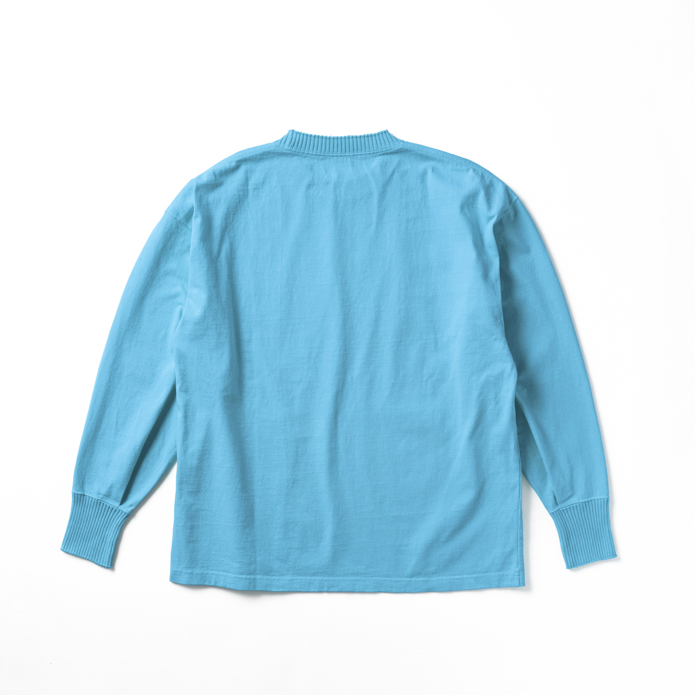 Side Slit Long Sleeve T Shirts /Sax(サイドスリット ロングスリーブ ティーシャツ/サックス)