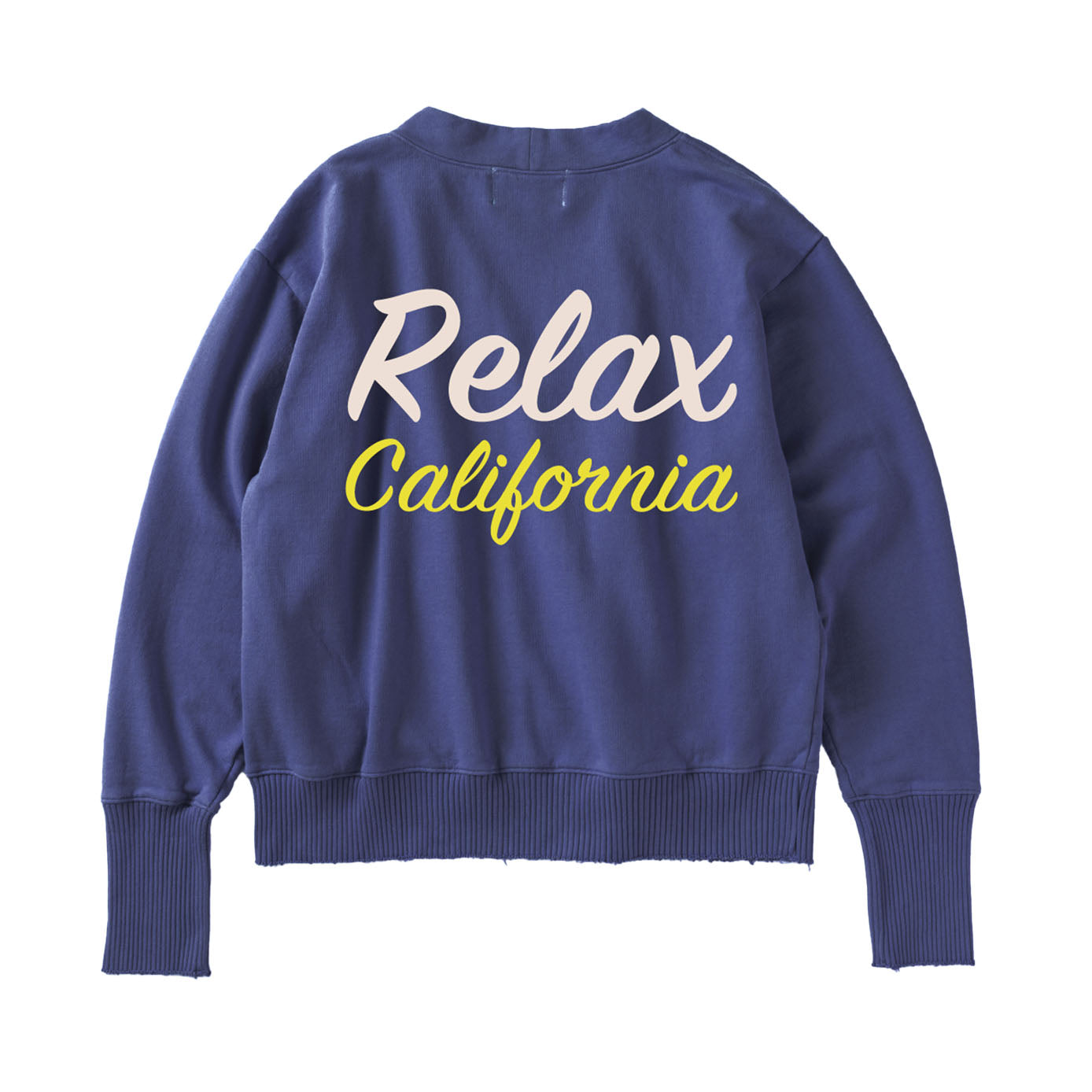 【Perfect ribs®︎×A LOVE MOVEMENT】"Relax California" Basic Sweat Cardigan / Vintage Navy(ベーシック スウェットカーディガン/ヴィンテージネイビー)