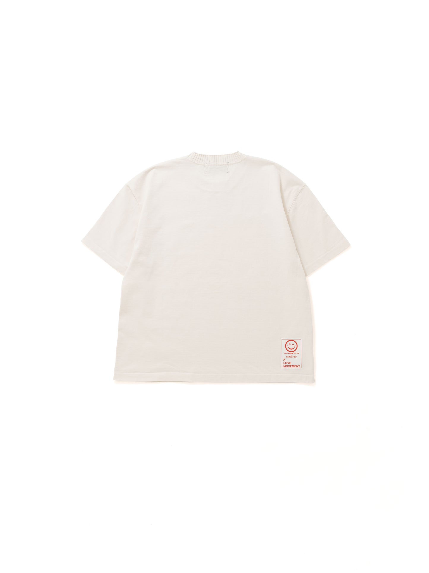 【Perfect ribs®︎×A LOVE MOVEMENT】ART LOVE MUSIC / Basic Short Sleeve T Shirts / Ivory(ベーシックショートスリーブティーシャツ/アイボリー)