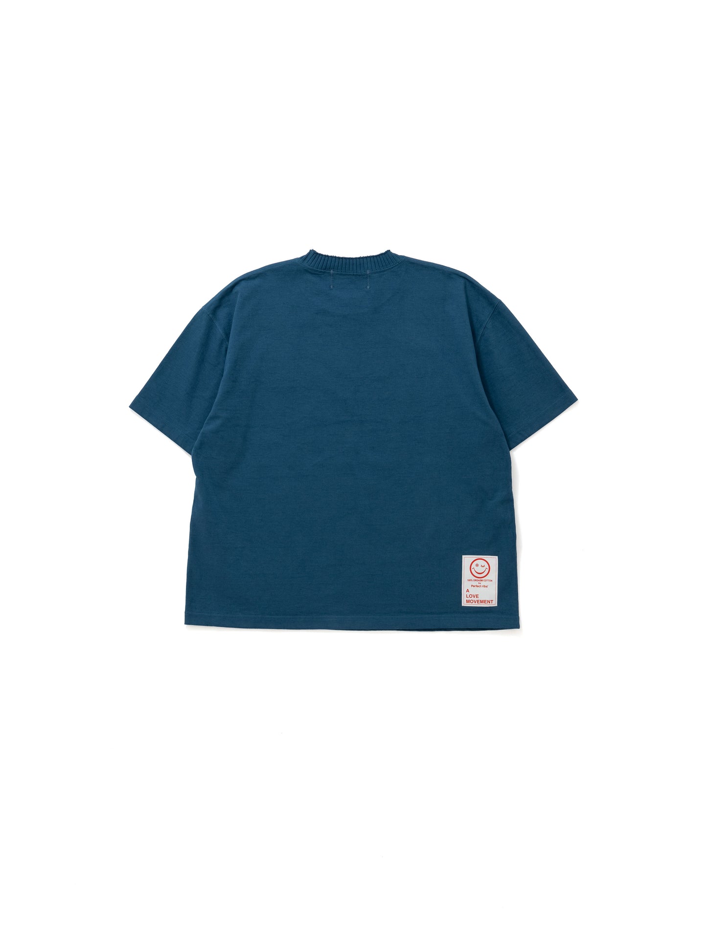 【Perfect ribs®︎×A LOVE MOVEMENT】ART LOVE MUSIC / Basic Short Sleeve T Shirts / Sea Blue(ベーシックショートスリーブティーシャツ/シーブルー)