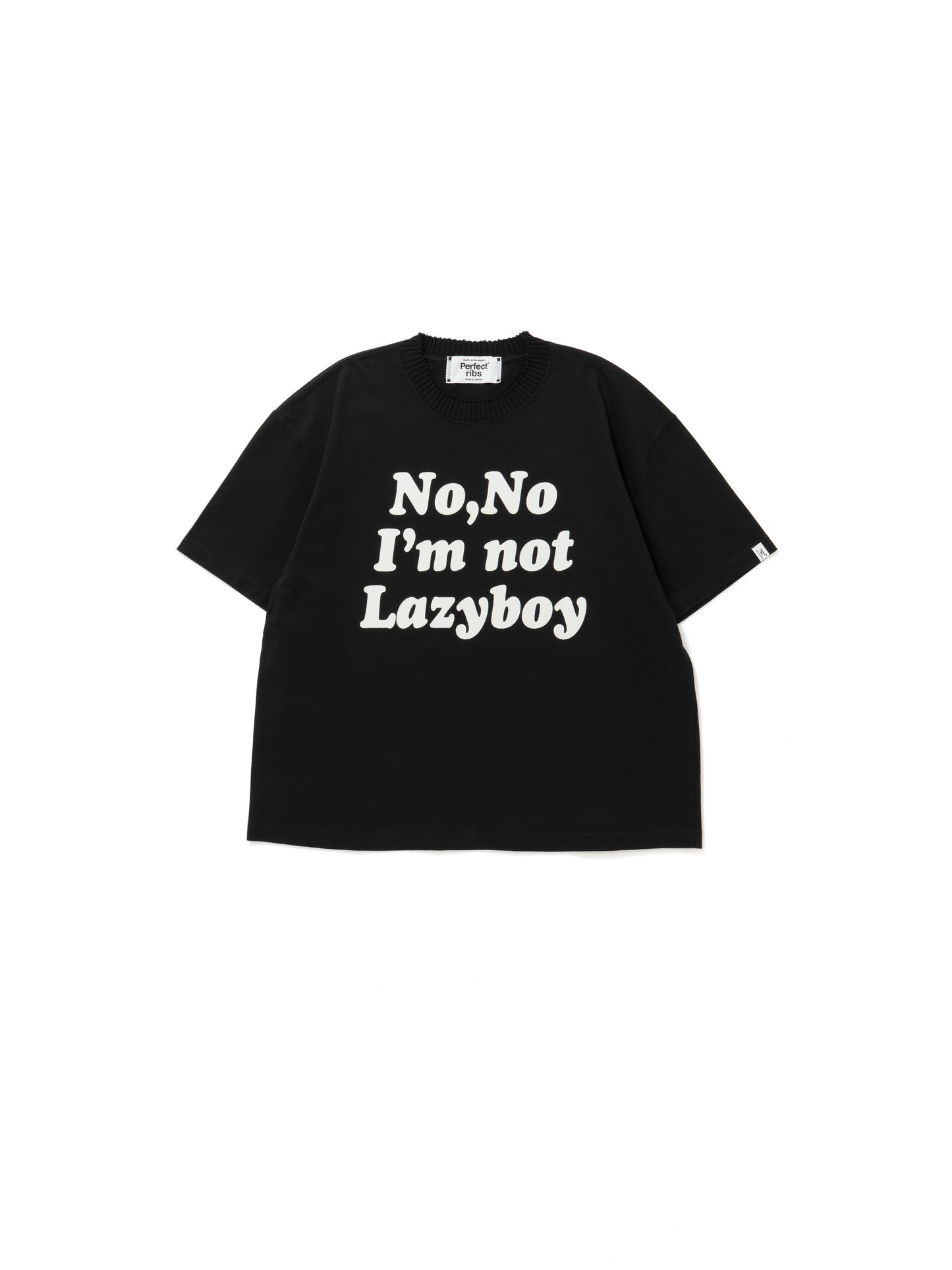 【Perfect ribs®︎×A LOVE MOVEMENT】No,No / Basic Short Sleeve T Shirts / Black(ベーシックショートスリーブティーシャツ/ブラック)