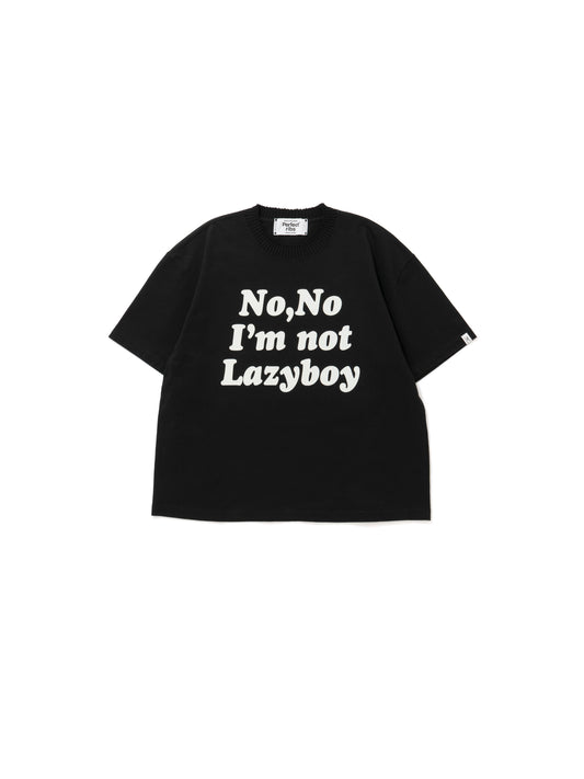 【Perfect ribs®︎×A LOVE MOVEMENT】No,No / Basic Short Sleeve T Shirts / Black(ベーシックショートスリーブティーシャツ/ブラック)