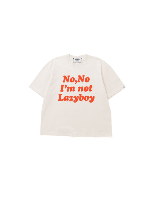 【Perfect ribs®︎×A LOVE MOVEMENT】No,No / Basic Short Sleeve T Shirts / Ivory(ベーシックショートスリーブティーシャツ/アイボリー)