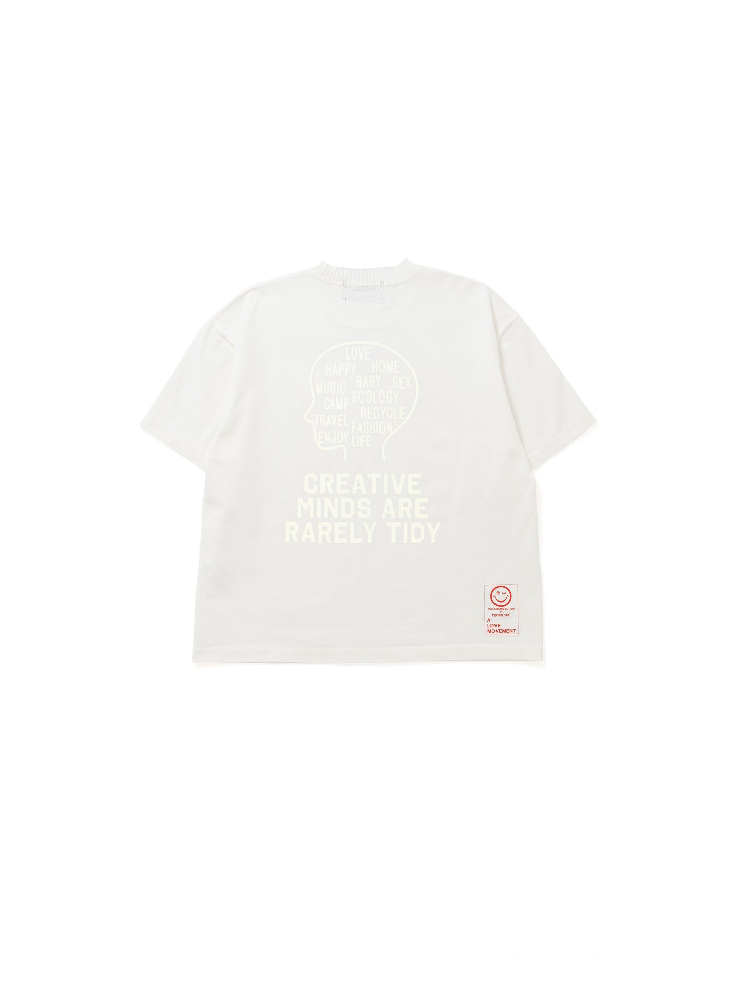 【Perfect ribs®︎×A LOVE MOVEMENT】YOU ARE HEROINE / Basic Short Sleeve T Shirts / White(ベーシックショートスリーブティーシャツ/ホワイト)