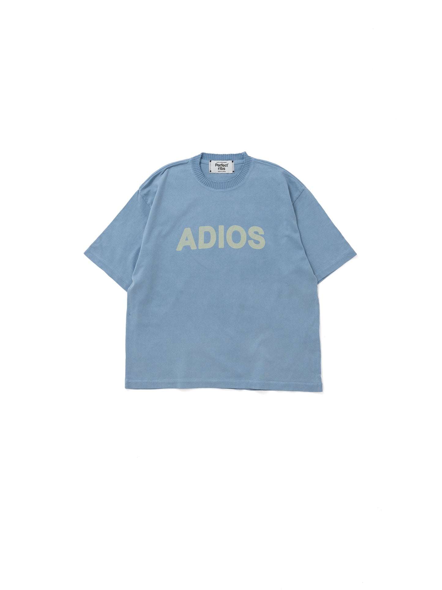【Perfect ribs®︎×A LOVE MOVEMENT】RELAX LINE / ADIOS LOST ANGELS / Short Sleeve T Shirts / Fade Blue(ショートスリーブティーシャツ/フェードブルー)