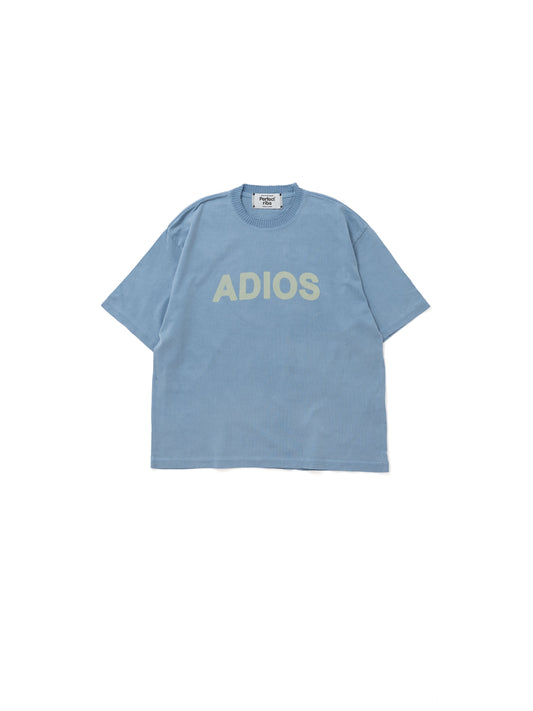 【Perfect ribs®︎×A LOVE MOVEMENT】RELAX LINE / ADIOS LOST ANGELS / Short Sleeve T Shirts / Fade Blue(ショートスリーブティーシャツ/フェードブルー)