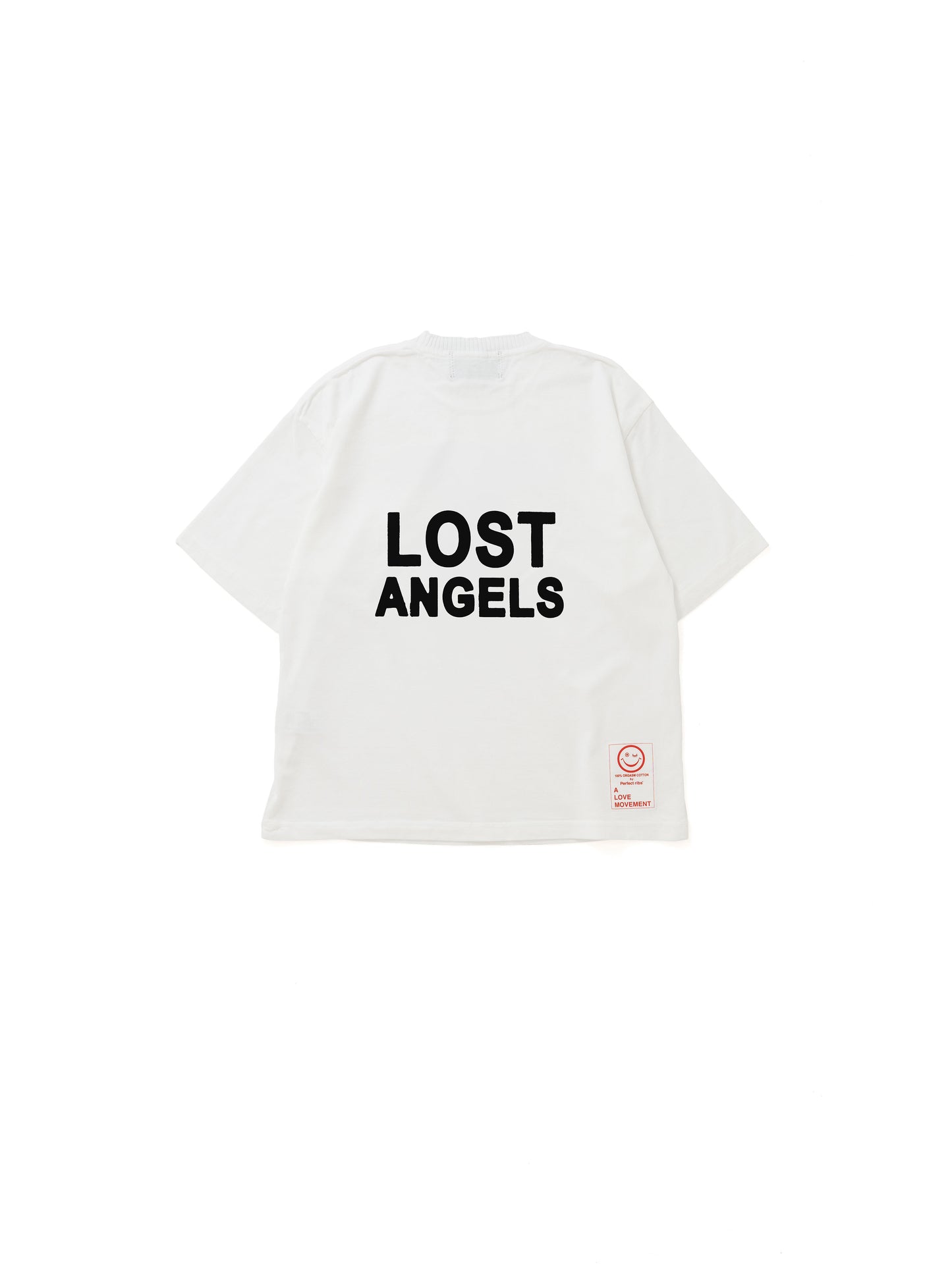 【Perfect ribs®︎×A LOVE MOVEMENT】RELAX LINE / ADIOS LOST ANGELS / Short Sleeve T Shirts / White(ショートスリーブティーシャツ/ホワイト)