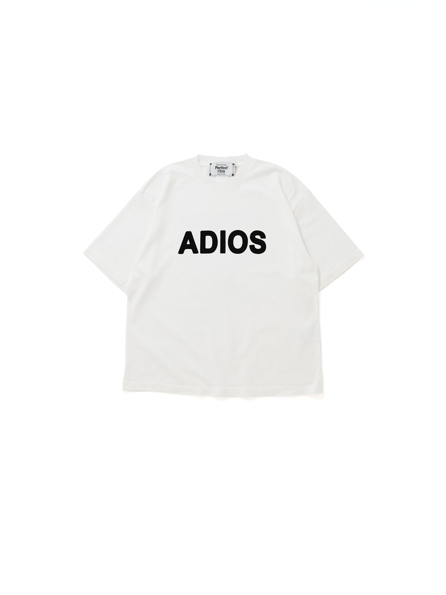 【Perfect ribs®︎×A LOVE MOVEMENT】RELAX LINE / ADIOS LOST ANGELS / Short Sleeve T Shirts / White(ショートスリーブティーシャツ/ホワイト)