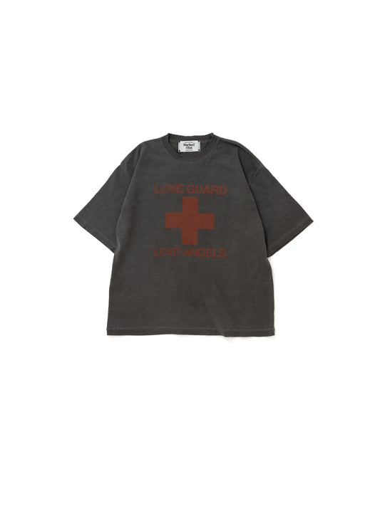 【Perfect ribs®︎×A LOVE MOVEMENT】RELAX LINE / LOVE GUARD / Short Sleeve T Shirts / Fade Black(ショートスリーブティーシャツ/フェードブラック)