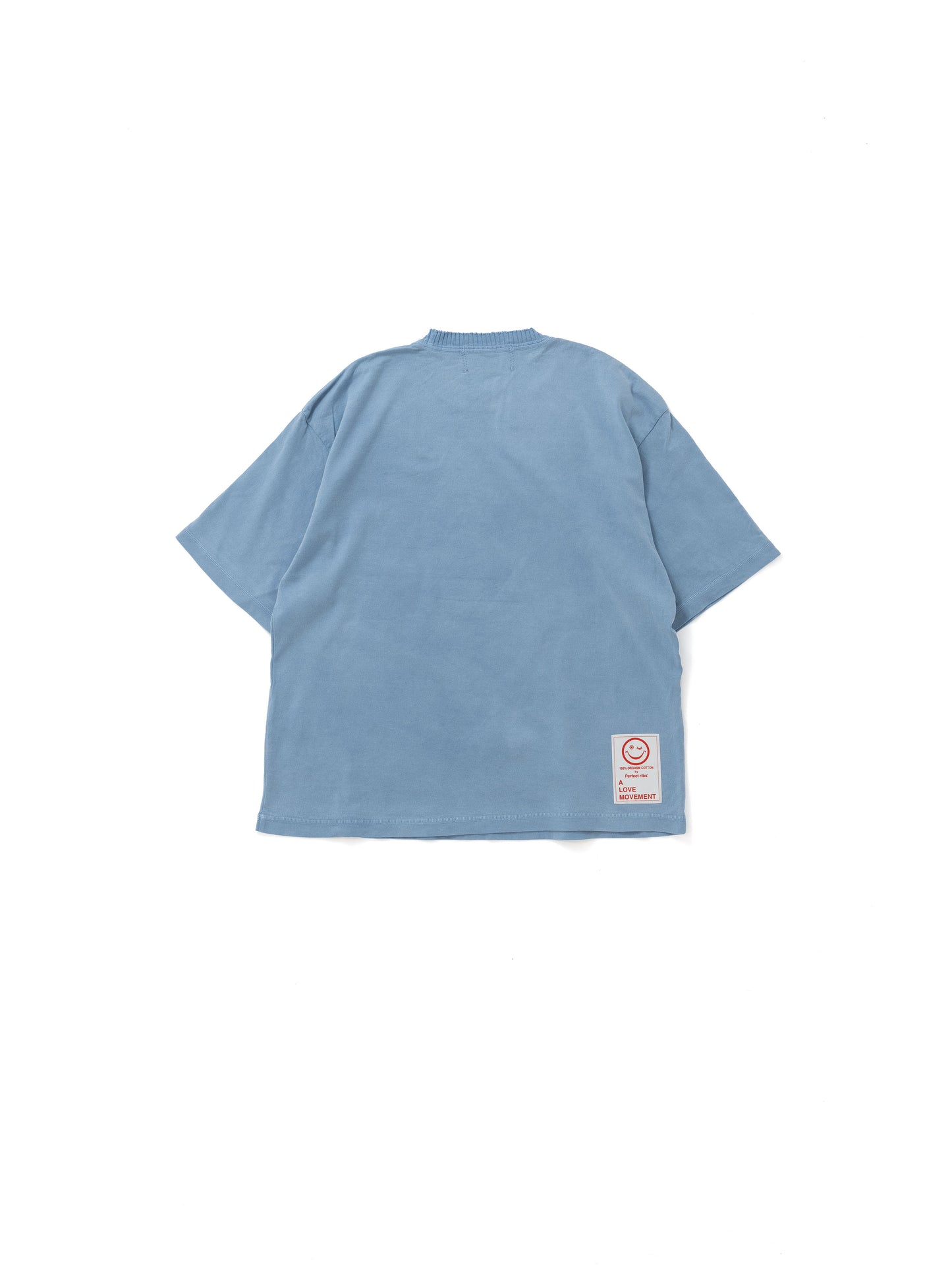 【Perfect ribs®︎×A LOVE MOVEMENT】RELAX LINE / LOVE GUARD / Short Sleeve T Shirts / Fade Blue(ショートスリーブティーシャツ/フェードブルー)