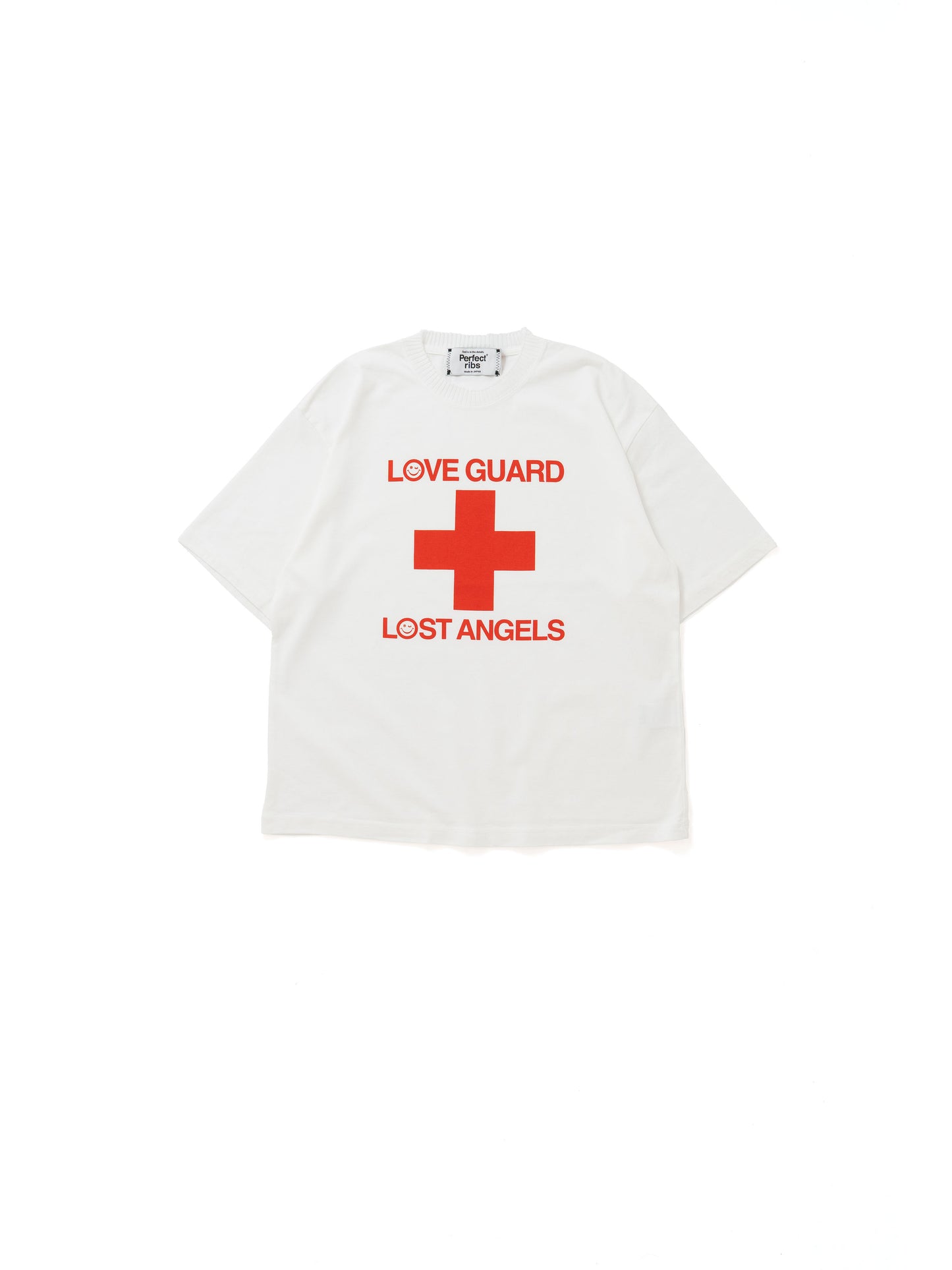 【Perfect ribs®︎×A LOVE MOVEMENT】LOVE GUARD / Short Sleeve T Shirts / White(ショートスリーブティーシャツ/ホワイト)
