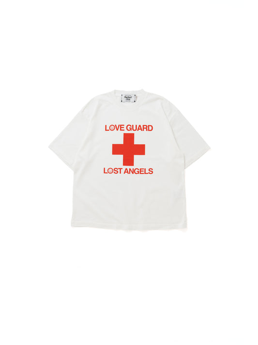 【Perfect ribs®︎×A LOVE MOVEMENT】LOVE GUARD / Short Sleeve T Shirts / White(ショートスリーブティーシャツ/ホワイト)