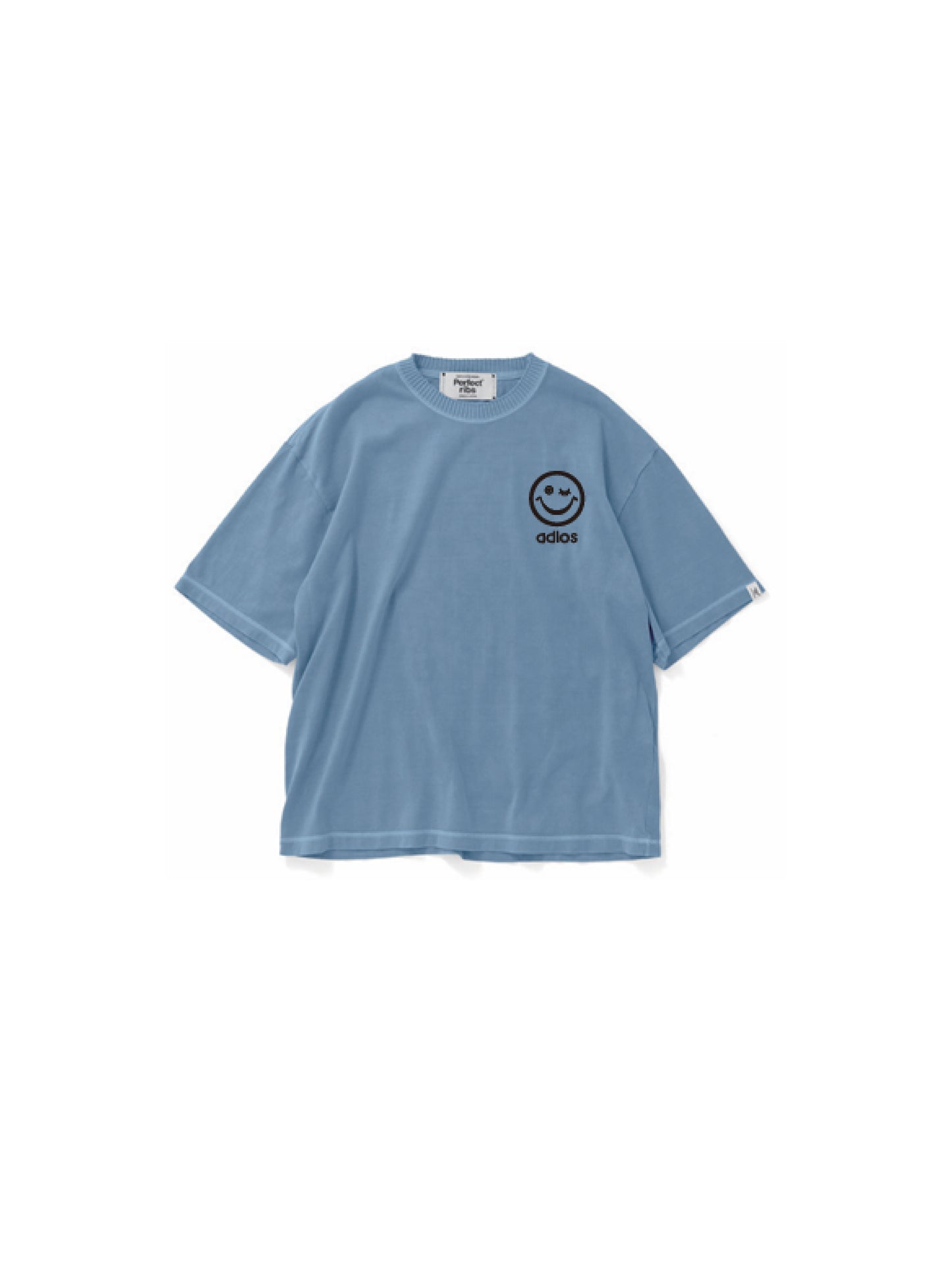 【Perfect ribs®︎×A LOVE MOVEMENT】GOOD VIBES ONLY / Short Sleeve T Shirts / Fade Blue(ショートスリーブティーシャツ/フェードブルー)