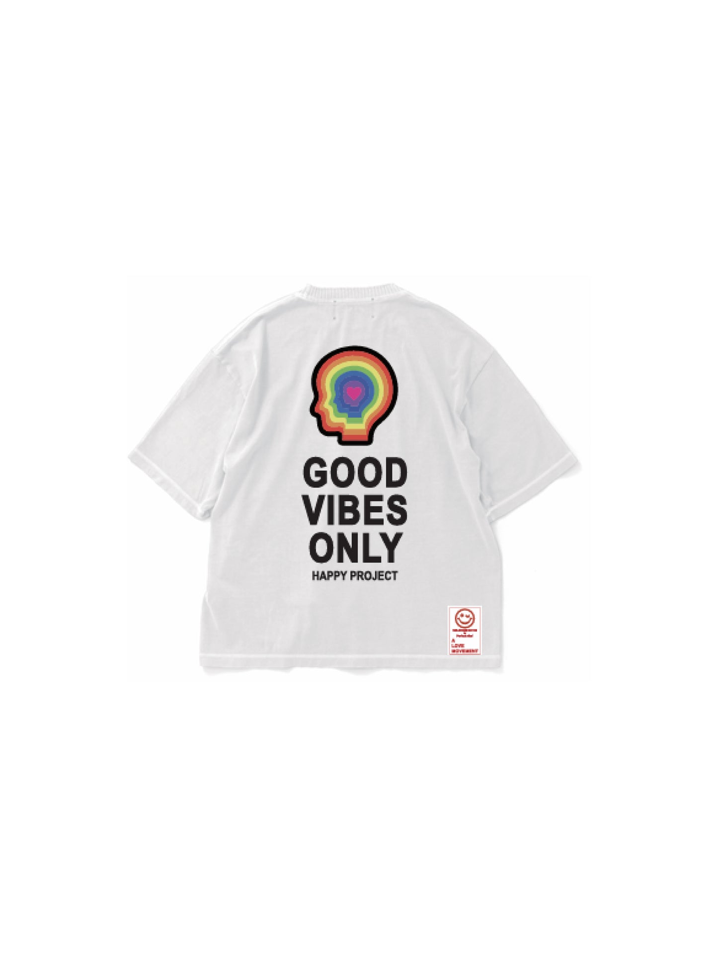 【Perfect ribs®︎×A LOVE MOVEMENT】GOOD VIBES ONLY / Short Sleeve T Shirts / White(ショートスリーブティーシャツ/ホワイト)