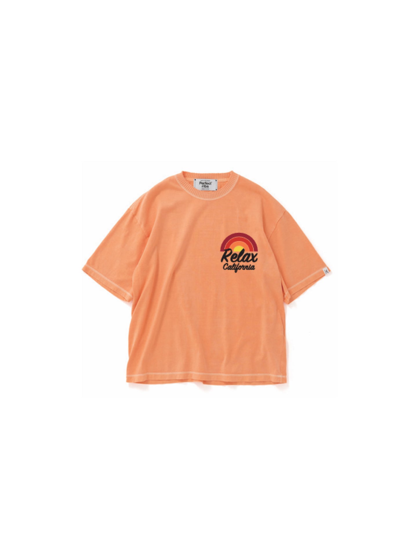 【Perfect ribs®︎×A LOVE MOVEMENT】GOOD VIBES ONLY / Short Sleeve T Shirts / Fade Orange(ショートスリーブティーシャツ/フェードオレンジ)