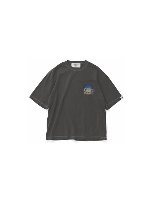 【Perfect ribs®︎×A LOVE MOVEMENT】Relax CALFOLNIA / Short Sleeve T Shirts / Fade Black(ショートスリーブティーシャツ/フェードブラック)