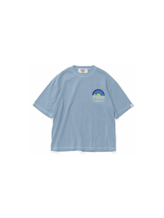 【Perfect ribs®︎×A LOVE MOVEMENT】Relax CALFOLNIA / Short Sleeve T Shirts / Fade Blue(ショートスリーブティーシャツ/フェードブルー)