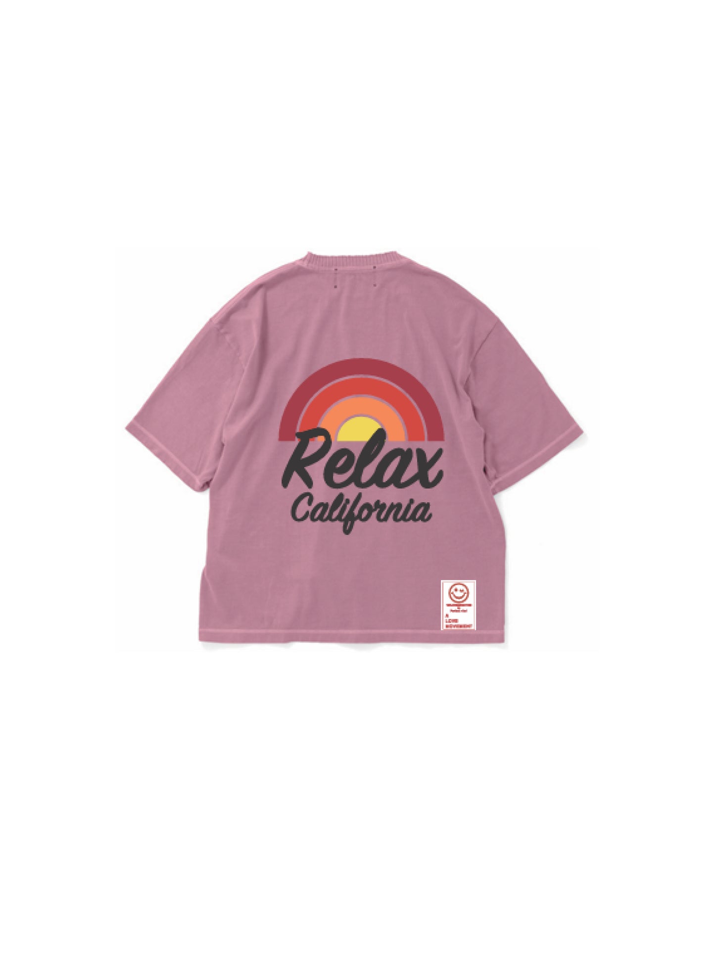 【Perfect ribs®︎×A LOVE MOVEMENT】Relax CALFOLNIA / Short Sleeve T Shirts / Fade Pink(ショートスリーブティーシャツ/フェードピンク)