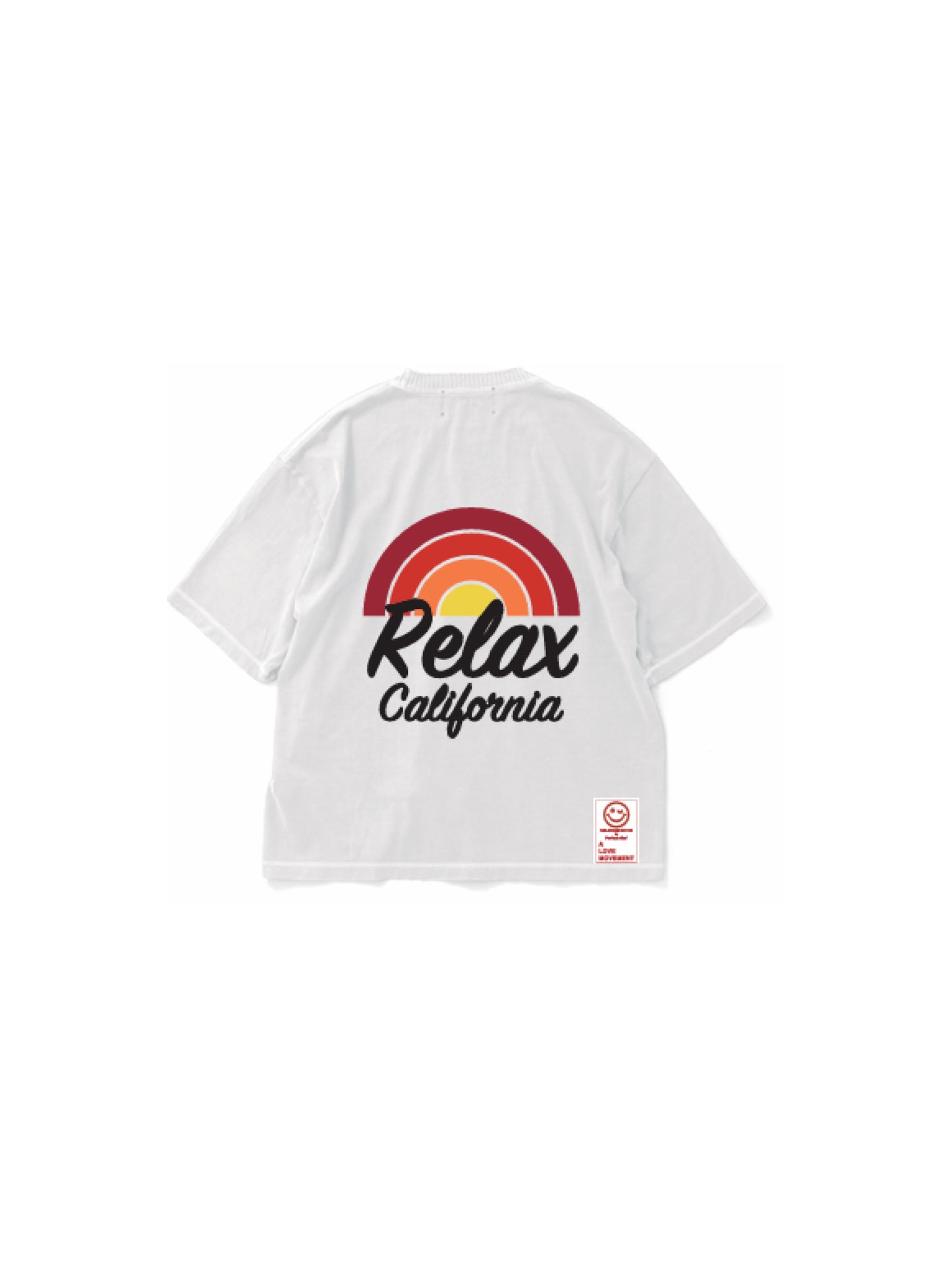 【Perfect ribs®︎×A LOVE MOVEMENT】Relax CALFOLNIA / Short Sleeve T Shirts / White(ショートスリーブティーシャツ/ホワイト)