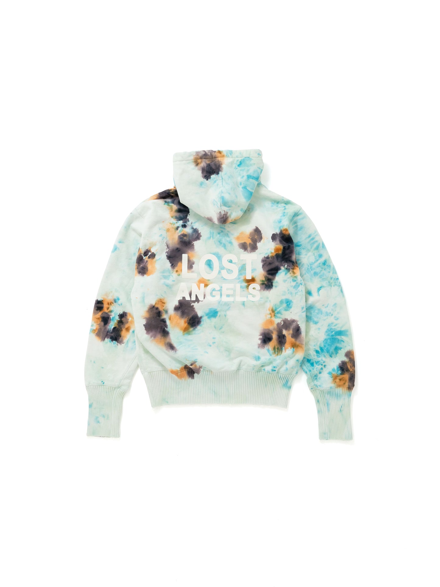 【Perfect ribs®︎×A LOVE MOVEMENT】ADIOS / LOST ANGELS / Basic Hoodie (Tie dye) / Blue(ベーシックフーディー/ブルー)
