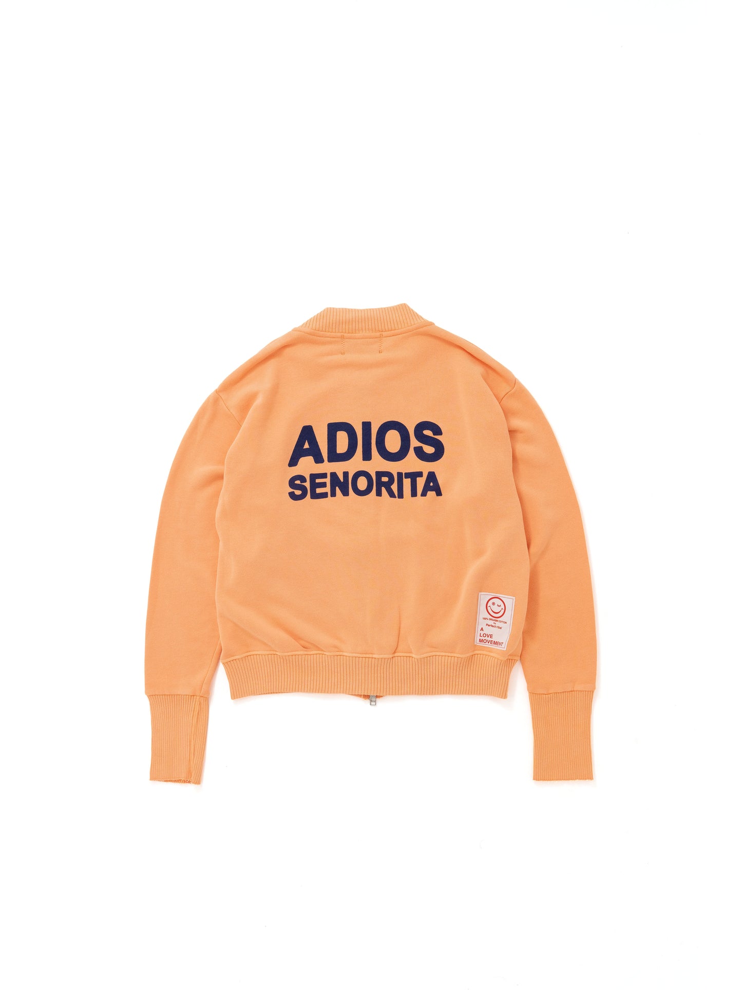 【Perfect ribs®︎×A LOVE MOVEMENT】RELAX LINE / ADIOS SENORITA / Zip Sweat / Fade Orange(ジップスウェット/フェードオレンジ)