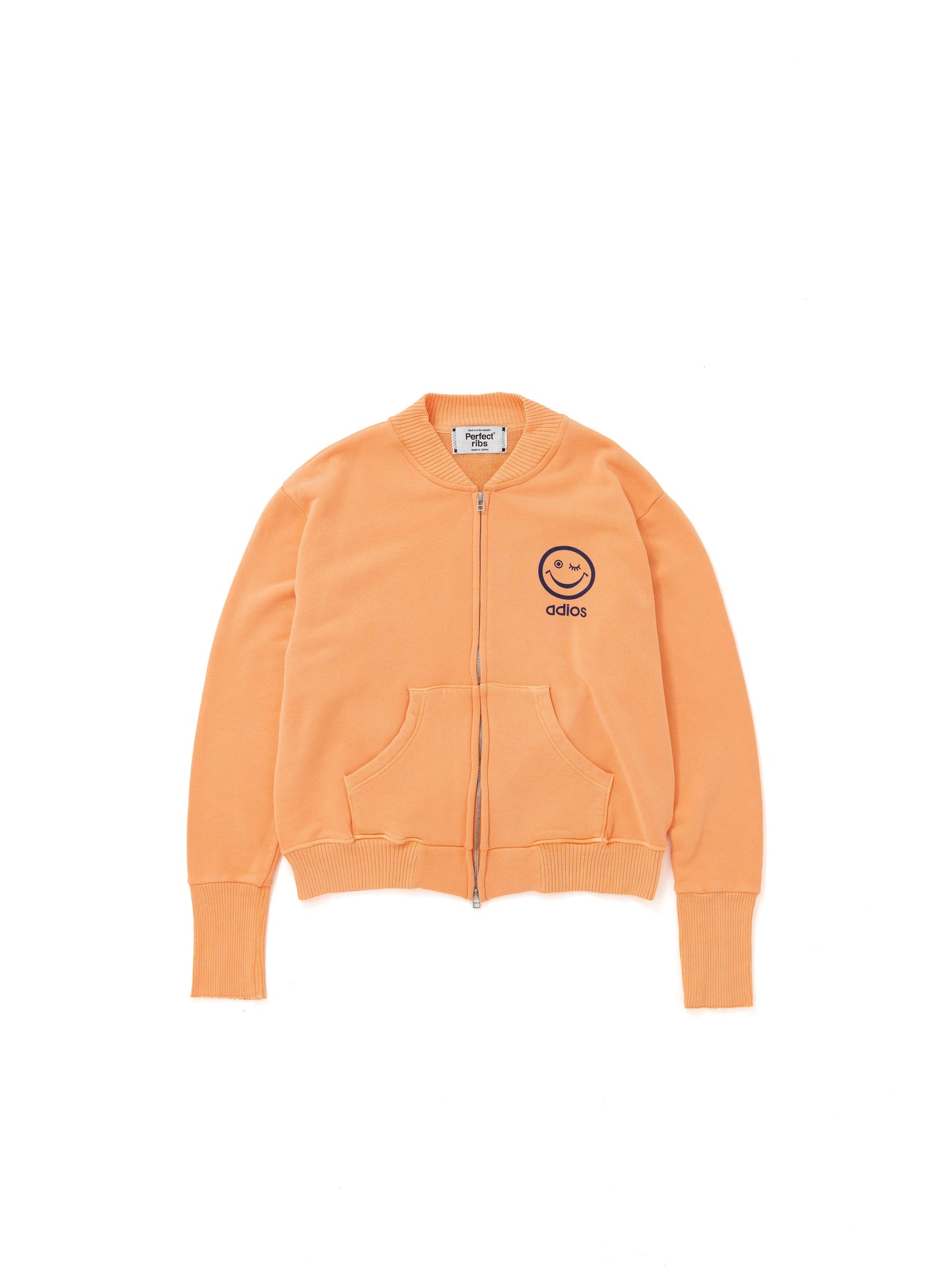 【Perfect ribs®︎×A LOVE MOVEMENT】RELAX LINE / ADIOS SENORITA / Zip Sweat / Fade Orange(ジップスウェット/フェードオレンジ)