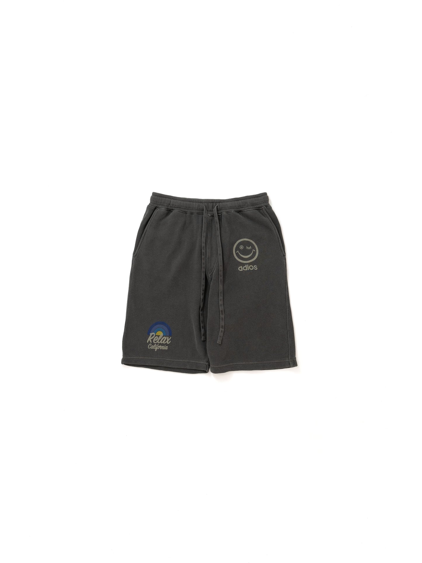 【Perfect ribs®︎×A LOVE MOVEMENT】RELAX LINE / Relax CALFOLNIA / Sweat Short Pants / Fade Black(スウェットショートパンツ/フェードブラック)