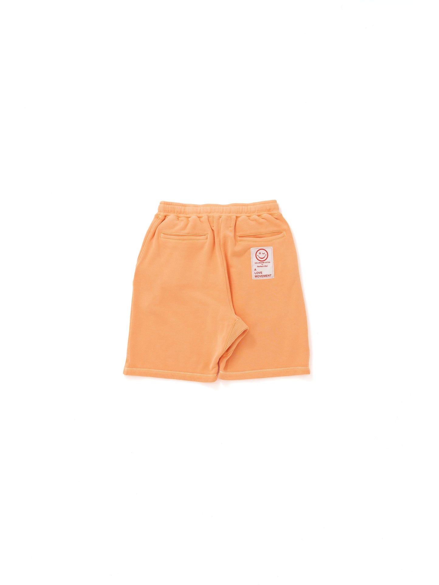【Perfect ribs®︎×A LOVE MOVEMENT】RELAX LINE / Relax CALFOLNIA / Sweat Short Pants / Fade Orange(スウェットショートパンツ/フェードオレンジ)