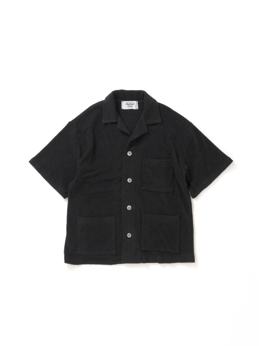 RELAX LINE / Pile Beach Shirts / Black(パイルビーチシャツ/ブラック)