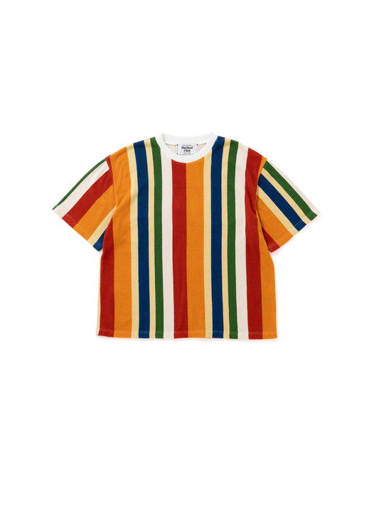 【Perfect ribs®︎×A LOVE MOVEMENT】Pile Short Sleeve T Shirts / Multi(パイルショートスリーブティーシャツ/マルチ)