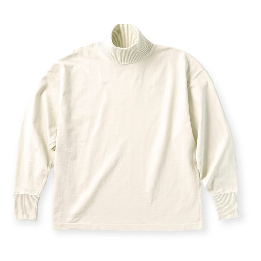 High Neck Long Sleeve T Shirt / Oatmeal(ハイネック ロングスリーブ ティーシャツ/オートミール)