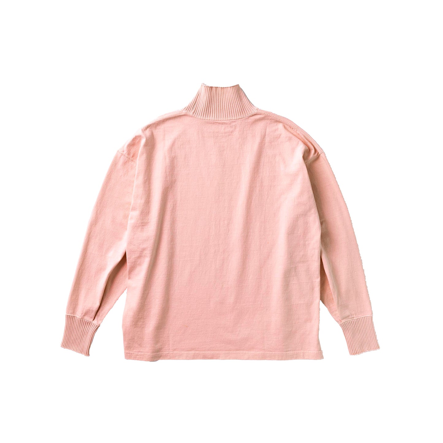 High Neck Side Slit Long Sleeve T Shirt / Pink (ハイネック ロングスリーブ ティーシャツ/ピンク)