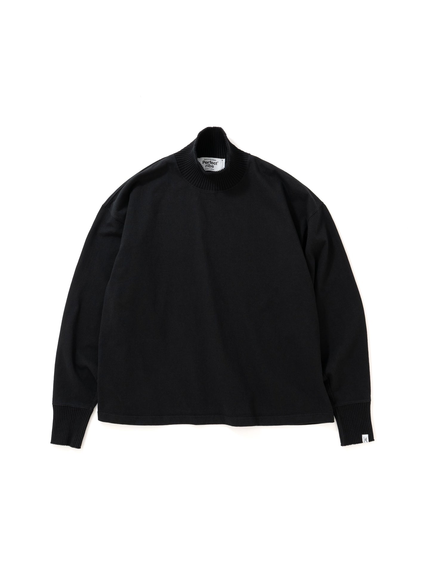 Hi-Neck T Shirt / Black (ハイネックティーシャツ/ブラック)