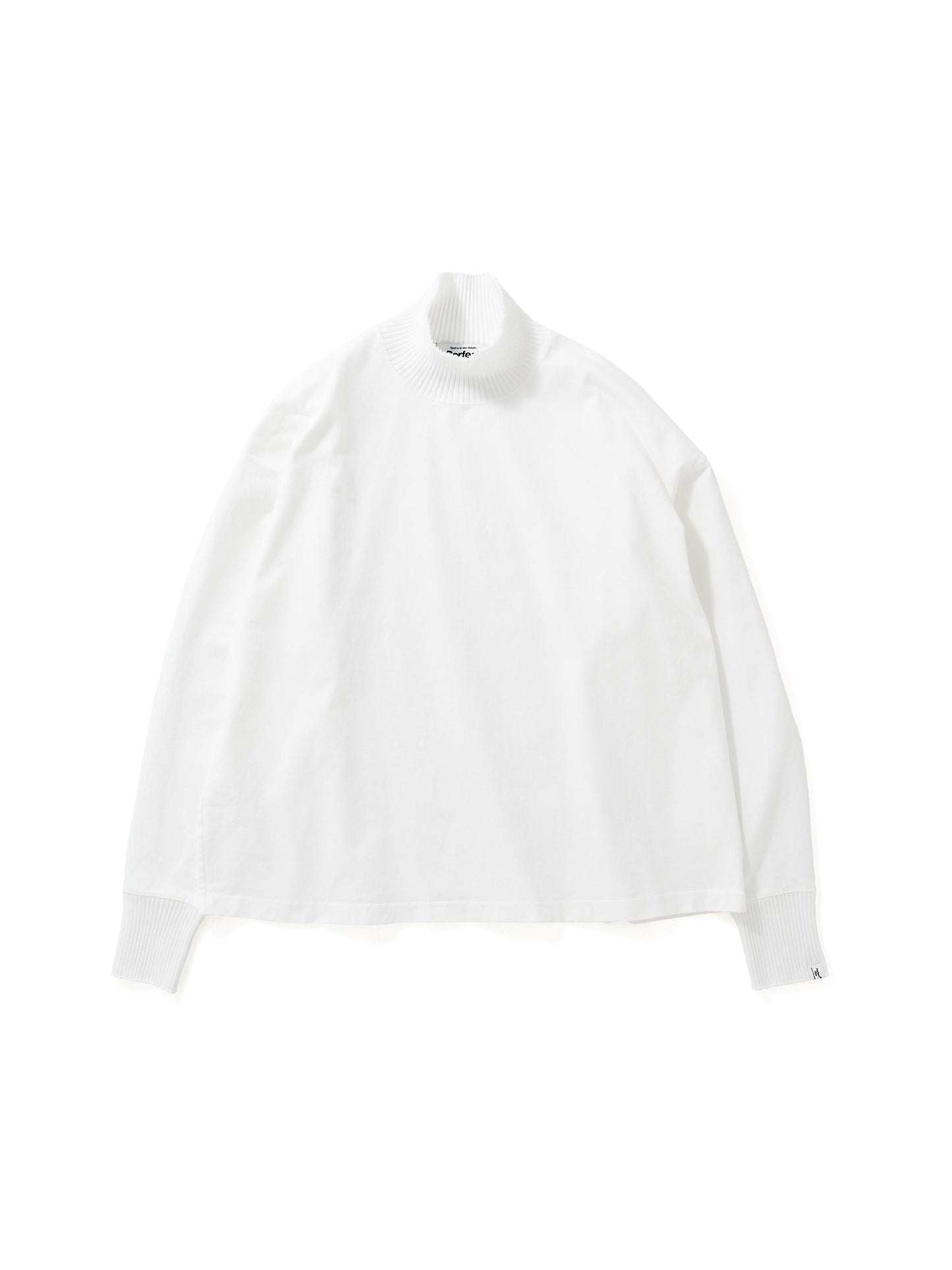 Hi-Neck T Shirt / White (ハイネックティーシャツ/ホワイト)