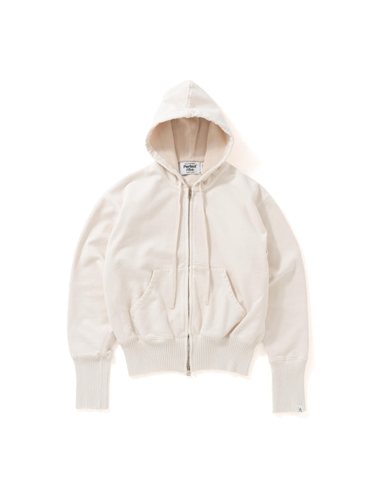 Basic Zip Hoodie / White(ベーシック ジップフーディー/ホワイト)